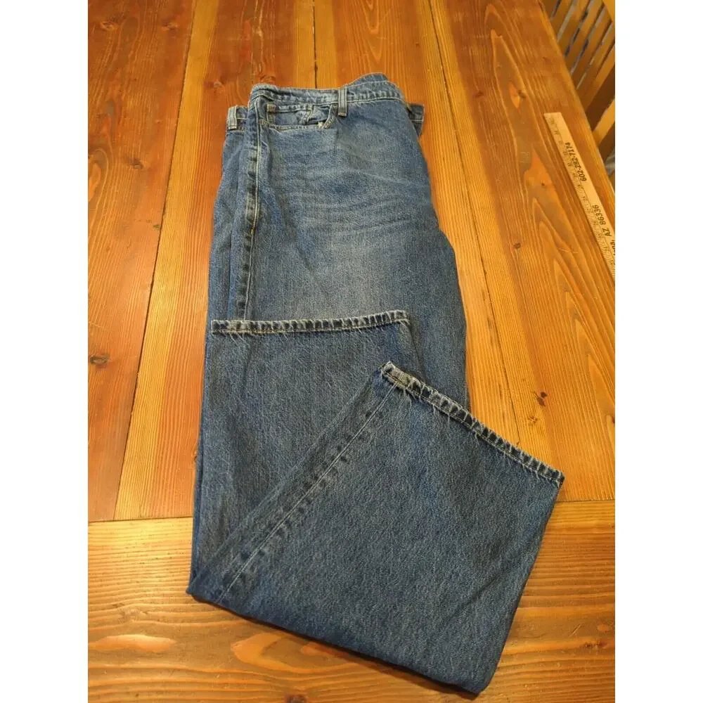 Men's‎ Banana Republic Mid-rise Loose StovePipe Jeans Sz 35 Button Fly